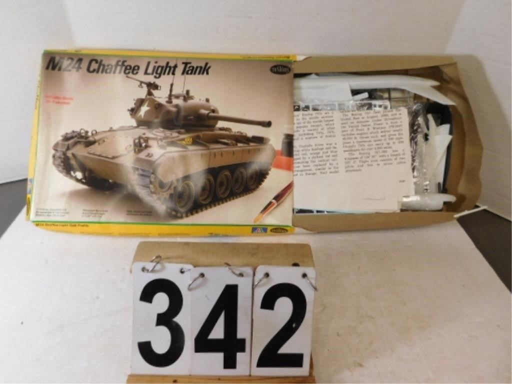 M24 Chaffee Light Tank Model Unassembled