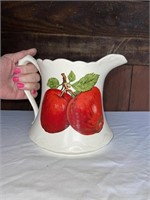 Very Pretty Ceramic Pitcher with Apples