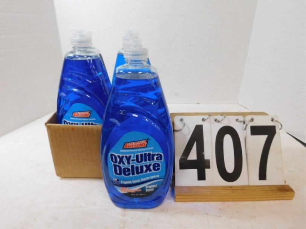 4 Bottles Oxy Deluxe Dish Soap