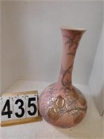 Lladro 4754 Cylindric Rose Peach Flower Vase 19"