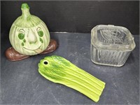 (AJ) Ceramic Vegetable Style Dishes