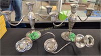Duchin Sterling Silver Weighted Candle Holders