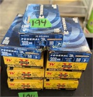 9 Full Boxes 308 Winchester Ammo. Federal,