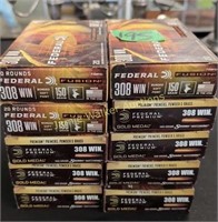 10 Full Boxes 308 Winchester Federal Ammo