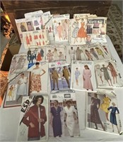 Lot of Vintage Sewing Patterns, Most Appear Used
