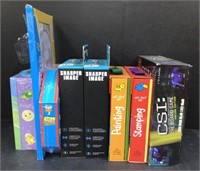 (T) Lot Of Board Games, Art Kits,