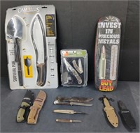 (Y) Knives, Thermometer, Survival