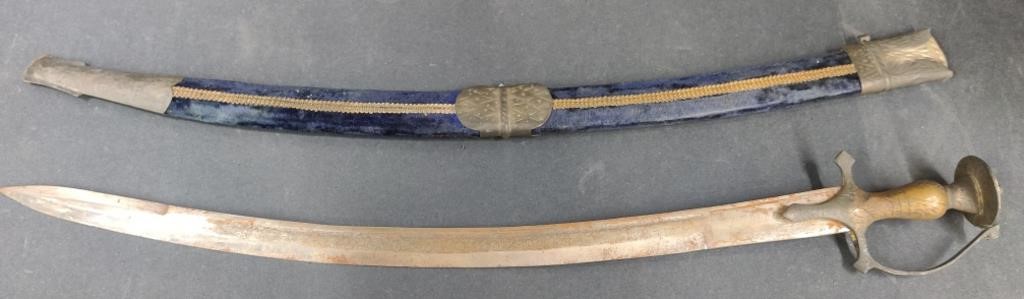 (Y) Indian Curved Sword

 25" Blade
