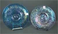 2 Fenton Carnival Glass Persian Medallion Plates