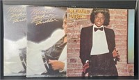 (Y) Three Michael Jackson Vinyl Records: Two