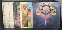 (Y) Lot Of 11 Vinyl Records: Toto, Boston, David