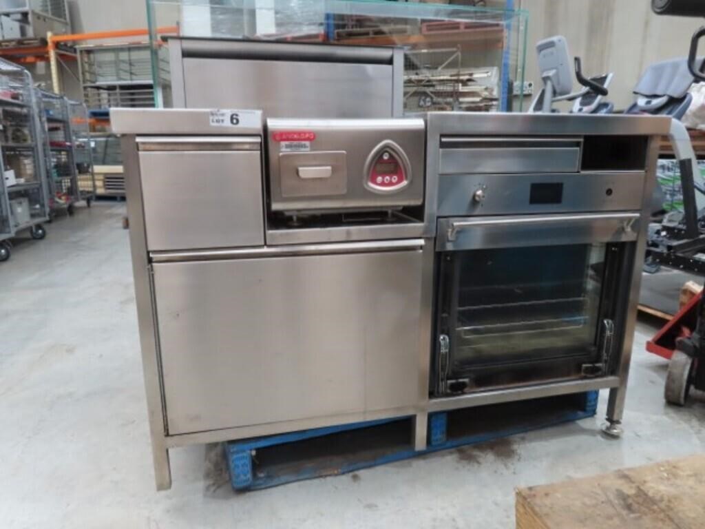 Commercial Bench with Smeg Downdraft Extractor