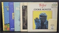 (Y) Lot Of 6 Vinyl Records: Sesame Street, Mary
