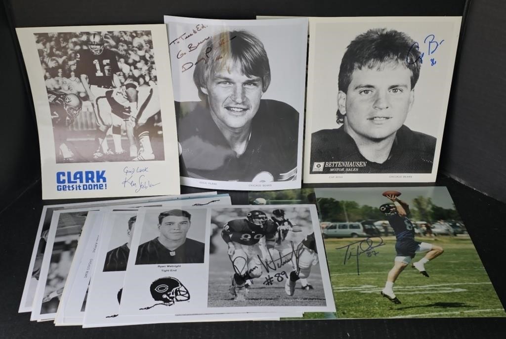 (Y) Lot Of Autographed Football Memorabilia