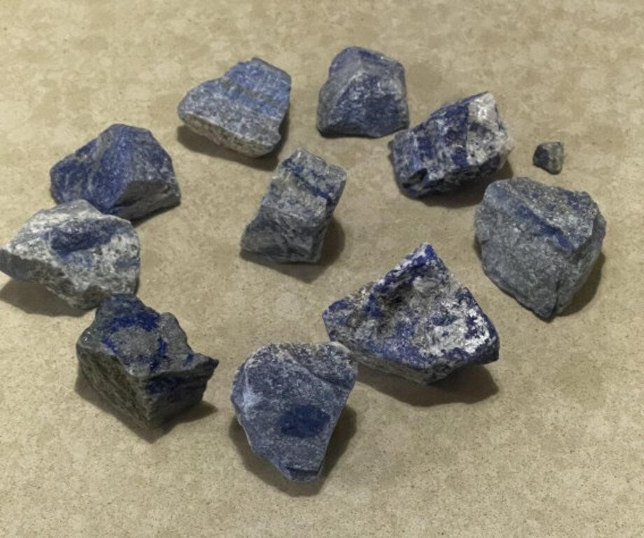 Raw blue lapis stone lot