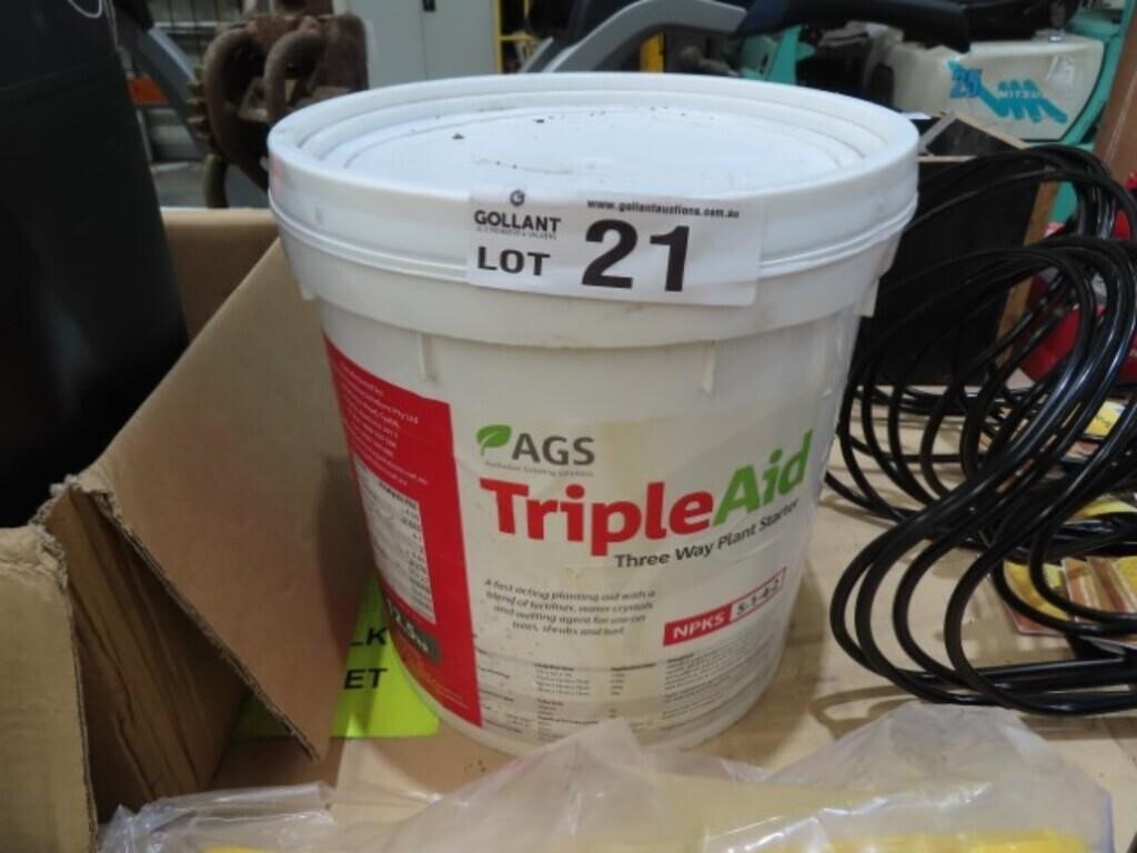 Bucket of Triple Aid Plant Fertiliser