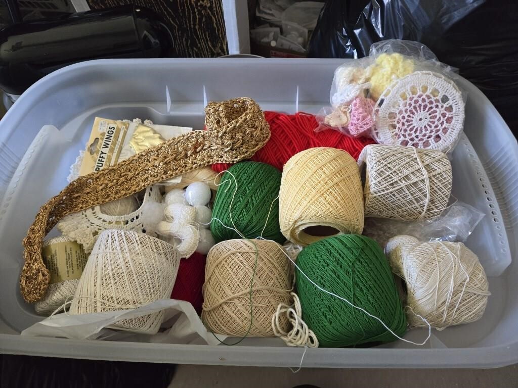 Assorted Yarn + Crafting Supplies- SEE ALL PICS