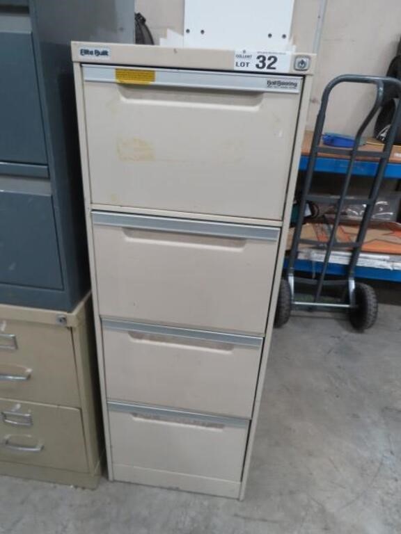 4 Drawer Filing Cabinet & Cont of Filter Bags