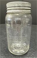 (F) Vintage Crown Canning/Mason Jar 7”.
