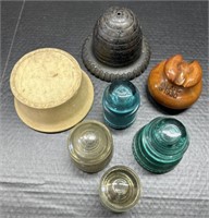 (F) Mixed Lot of Glass, Ceramic and Metal