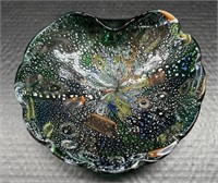 (F) Murano Glass Decorative Dish 9.5”.