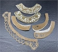(F) Antique Beaded Pearl Collar Necklaces.