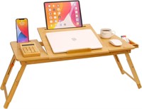 Bamboo Lap Desk  28.8*13.4in  Foldable  Portable