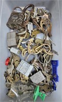 (F) Lot Of Locks And Keys Includes Skelton Key,