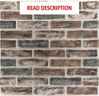 Art3d 20-Pack Faux Brick 3D Wall Panels Gray Brown