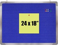 $24  Felt Tack Board with Tacks - Blue