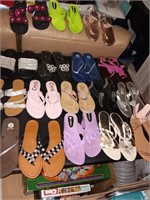 17 pairs of size, 8 women's sandals.