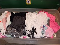 Bin  of womens tank tops small and x large