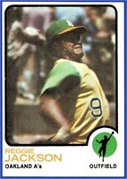 1973 Topps Baseball #255 Reggie Jackson