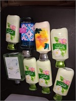 Bin of body lotion most are new.