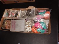 Box of hair clips and more