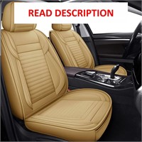 $109  Leather Car Seat Covers  2 PCS  Beige