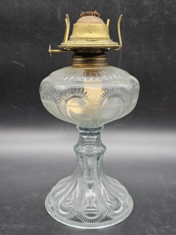 Vintage Pressed Glass Lamp Base