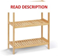 $43  3 Tier Bamboo Shelf Storage Organizer Rack