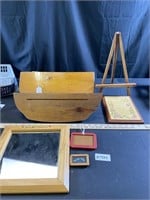 Wooden Easel, Shelf & More
