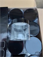 40ct 6oz Plastic Jars w/Lids