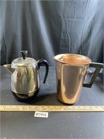 Vintage Farberware Electric Kettle & Water Pitcher