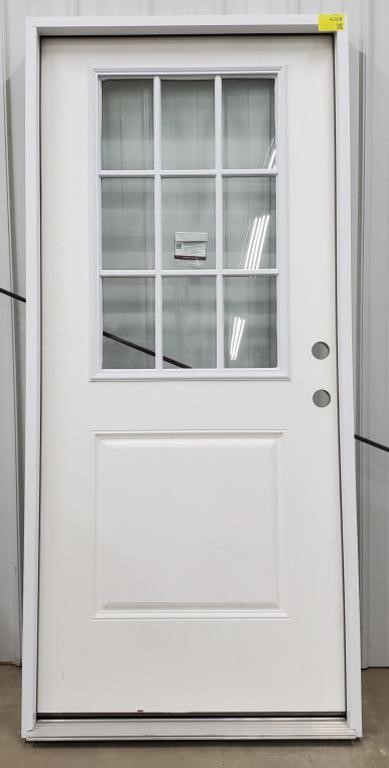(WE) Reeb 36" Prehung Exterior Door, 1/2 Glass,