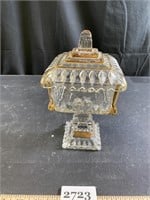 Jeanette Glass Wedding Box/Candy Dish/Compote