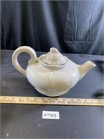 Cute White Teapot - has small chip see pics