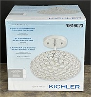 (WE) Kichler Krystal Ice Semi - Flushmount