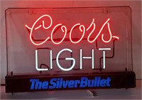 (QQ) Coors Light The Silver Bullet Neon Sign, 2