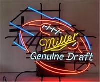 (QQ) Miller Genuine Draft Football Neon Sign, 4