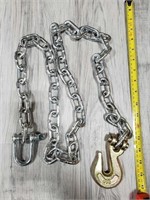 FORGED G70 HOOK WITH 5FT TOW CHAIN
