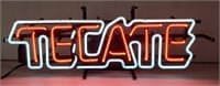 (QQ) Tecate Neon Sign, 2 tone, 24 3/8" W x 8 3/4"