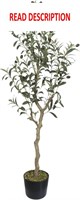 4.6FT Artificial Olive Tree with Pot  Decor